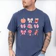 Valentine Teacher Cute Bows Apple Globe Pencil Books Art Men's Comfort Colors T-Shirt Blue Jean Valentine Teacher Cute Bows Apple Globe Pencil Books Art Men's Comfort Colors T-Shirt Blue Jean
