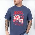 Valentines Book Lover Romance Books Are My Love Language Men's Comfort Colors T-Shirt Blue Jean