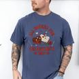 Valentines All Booked For Valentines Book Lover Girl Teacher Men's Comfort Colors T-Shirt Blue Jean