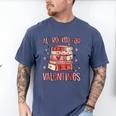 Valentines All Booked For Valentines Book Lovers Teacher Kid Men's Comfort Colors T-Shirt Blue Jean