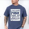 What's More Punk Than The Public Library Book Lover Men's Comfort Colors T-Shirt Blue Jean