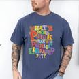 Whats More Punk Than The Public Library T Shirt Book Lover Men's Comfort Colors T-Shirt Blue Jean