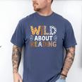 Wild About Reading Animal Bookworm Library Book Lover Reader Men's Comfort Colors T-Shirt Blue Jean Wild About Reading Animal Bookworm Library Book Lover Reader Men's Comfort Colors T-Shirt Blue Jean