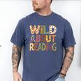 Wild About Reading Book Animal Children's Book Lover Teacher Men's Comfort Colors T-Shirt Blue Jean Wild About Reading Book Animal Children's Book Lover Teacher Men's Comfort Colors T-Shirt Blue Jean