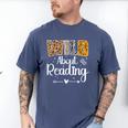 Wild About Reading Book Lover Bookworm Library Day Men's Comfort Colors T-Shirt Blue Jean