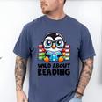 Wild About Reading Book Lover Penguin Men's Comfort Colors T-Shirt Blue Jean Wild About Reading Book Lover Penguin Men's Comfort Colors T-Shirt Blue Jean