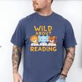 Wild About Reading Cute Animal Book Lover Kids Men's Comfort Colors T-Shirt Blue Jean Wild About Reading Cute Animal Book Lover Kids Men's Comfort Colors T-Shirt Blue Jean