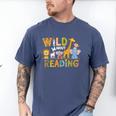Wild About Reading Kid Love Wild Animal Books Back To School Men's Comfort Colors T-Shirt Blue Jean Wild About Reading Kid Love Wild Animal Books Back To School Men's Comfort Colors T-Shirt Blue Jean
