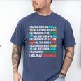 I Will Read Books On A Boat & Everywhere Reading Book Men's Comfort Colors T-Shirt Blue Jean