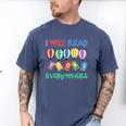 I Will Read Books Everywhere Across America Child Readers Men's Comfort Colors T-Shirt Blue Jean I Will Read Books Everywhere Across America Child Readers Men's Comfort Colors T-Shirt Blue Jean