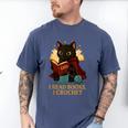 Wizard Cat Reading a Book While Crocheting Men's Comfort Colors T-Shirt Blue Jean Wizard Cat Reading a Book While Crocheting Men's Comfort Colors T-Shirt Blue Jean
