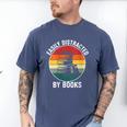 Women's Easily Distracted By Books Men's Comfort Colors T-Shirt Blue Jean Women's Easily Distracted By Books Men's Comfort Colors T-Shirt Blue Jean