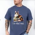 Womens Girls Books I Do What I Want Calico Cat Lover Men's Comfort Colors T-Shirt Blue Jean Womens Girls Books I Do What I Want Calico Cat Lover Men's Comfort Colors T-Shirt Blue Jean
