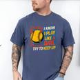 Women's Girls Softball Play Like A Girl Comic Book Pop Art Men's Comfort Colors T-Shirt Blue Jean Women's Girls Softball Play Like A Girl Comic Book Pop Art Men's Comfort Colors T-Shirt Blue Jean