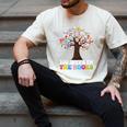 100 Days In The Books Reading Teacher 100th Day Of School Premium Tri-Blend Men's Comfort Colors T-Shirt Ivory