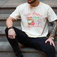 100 Days Of Coffee And Chaos Coquette Bow Book Apple Men's Comfort Colors T-Shirt Ivory