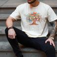 100th Day Of School Books Tree Reading Men's Comfort Colors T-Shirt Ivory
