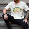 100th Day Of School Teachers Students Women Floral Books Men's Comfort Colors T-Shirt Ivory