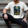 4 Books Are Portable Magic Bookish Reading Nerd Quote Men's Comfort Colors T-Shirt Ivory