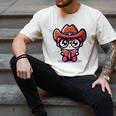 Adorable Book Lover Cowboy With Reading Glasses Cute Men's Comfort Colors T-Shirt Ivory Adorable Book Lover Cowboy With Reading Glasses Cute Men's Comfort Colors T-Shirt Ivory