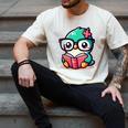 Adorable Book Lover Humming Bird With Reading Glasses Cute Men's Comfort Colors T-Shirt Ivory