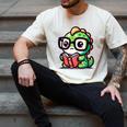 Adorable Book Lover Iguana With Reading Glasses Cute Men's Comfort Colors T-Shirt Ivory