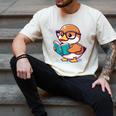 Adorable Book Lover Mallard Duck With Reading Glasses Cute Men's Comfort Colors T-Shirt Ivory Adorable Book Lover Mallard Duck With Reading Glasses Cute Men's Comfort Colors T-Shirt Ivory