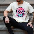 Adorable Book Lover Octopus With Reading Glasses Cute Men's Comfort Colors T-Shirt Ivory Adorable Book Lover Octopus With Reading Glasses Cute Men's Comfort Colors T-Shirt Ivory