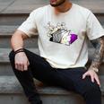 Asexual Book Lover LGBT Reading Pride Ace Flag Daisy Men's Comfort Colors T-Shirt Ivory