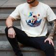 Astronaut Reading Book In Space Books Lover Bookworm Men's Comfort Colors T-Shirt Ivory