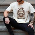 Audio Book Reader Book Lover Raccoon I Read With My Ears Men's Comfort Colors T-Shirt Ivory