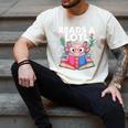 Axolotl Books Readsalotl Reading Bookworm Boys Girls Men's Comfort Colors T-Shirt Ivory