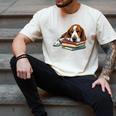 Basset Hound Books Dog Breed Graphic Men's Comfort Colors T-Shirt Ivory Basset Hound Books Dog Breed Graphic Men's Comfort Colors T-Shirt Ivory
