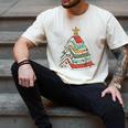 Book Christmas Tree For Librarians Book Lovers Men's Comfort Colors T-Shirt Ivory