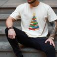 Book Christmas Tree Xmas Lights Book Lover Teacher Librarian Men's Comfort Colors T-Shirt Ivory Book Christmas Tree Xmas Lights Book Lover Teacher Librarian Men's Comfort Colors T-Shirt Ivory