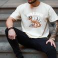 Book Dinosaur T-Rex Bookworm Dino Book Reading Men's Comfort Colors T-Shirt Ivory