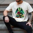 Book Dragon Reading Books Men's Comfort Colors T-Shirt Ivory Book Dragon Reading Books Men's Comfort Colors T-Shirt Ivory