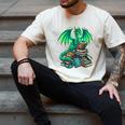 Book Dragon Reading Fantasy Men's Comfort Colors T-Shirt Ivory Book Dragon Reading Fantasy Men's Comfort Colors T-Shirt Ivory