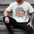 Book Lovers a Book a Day Keeps The Mental Breakdown Away Men's Comfort Colors T-Shirt Ivory Book Lovers a Book a Day Keeps The Mental Breakdown Away Men's Comfort Colors T-Shirt Ivory