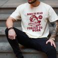 Book Readers Forced To Work Sadness Men's Comfort Colors T-Shirt Ivory