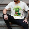 Book A Saurus Bookasaurus Dinosaur Book Girls Boys Toddler Men's Comfort Colors T-Shirt Ivory