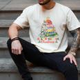 All Booked For Christmas Book Lovers Xmas Tree Lights Men's Comfort Colors T-Shirt Ivory