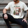 All Booked For Christmas Cute Bookish Cat Lover Men's Comfort Colors T-Shirt Ivory