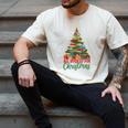 All Booked For Christmas Reading Books Librarian Holiday Men's Comfort Colors T-Shirt Ivory
