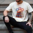 Books Fireworks 4th Of July Bookworm Patriotic Reader Men's Comfort Colors T-Shirt Ivory