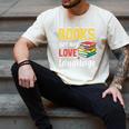 Books Are My Love Language Stack Men's Comfort Colors T-Shirt Ivory
