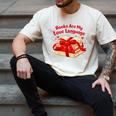 Books Are My Love Language Valentines Day For Books Lover Men's Comfort Colors T-Shirt Ivory Books Are My Love Language Valentines Day For Books Lover Men's Comfort Colors T-Shirt Ivory