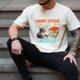 BOOKS AND MAINE COONS ARE MY THERAPY Main Coon Men's Comfort Colors T-Shirt Ivory