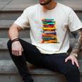 Books Painting Colorful Art Abstract Graphic Books Men's Comfort Colors T-Shirt Ivory