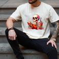 I Like My Books Spicy And My Coffee Icy Skeleton Men's Comfort Colors T-Shirt Ivory